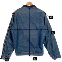 60's 70's Sears シアーズ 裏地 ブランケット GRIPPER ZIPPER デニムジャケット ライトブルー Size LARGE-T 42-44 福生店
