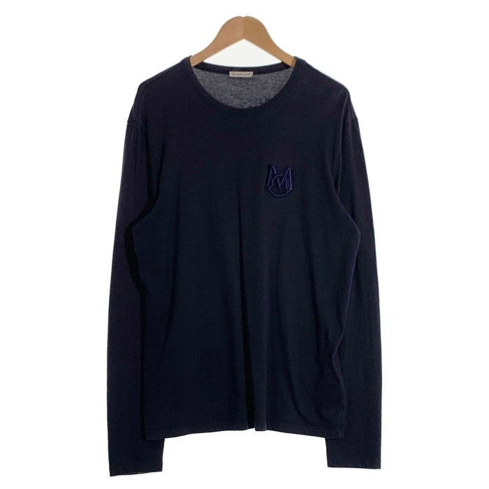 MONCLER モンクレール MAGLIA T-SHIRT M/LUNGA LS T-SHIRT  ロンT ロングスリーブ 長袖 Tシャツ ネイビー 32660051VNFE Size L 福生店