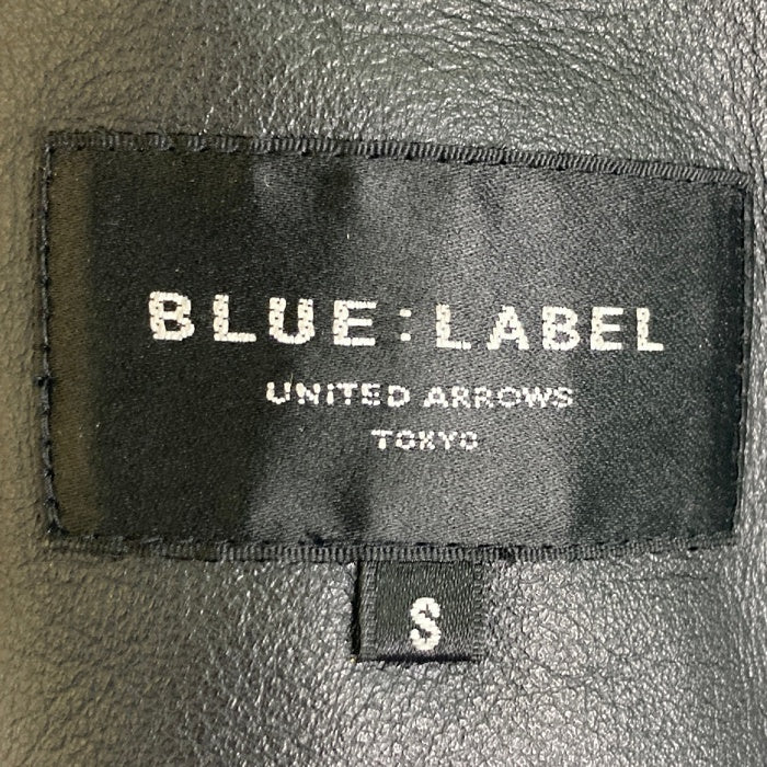 UNITED ARROWS ユナイテッドアローズ BLUE LABEL ダブル レザージャケット アビエータ IDEALジッパー レザートグス buco J-31タイプ ブラック sizeS 瑞穂店