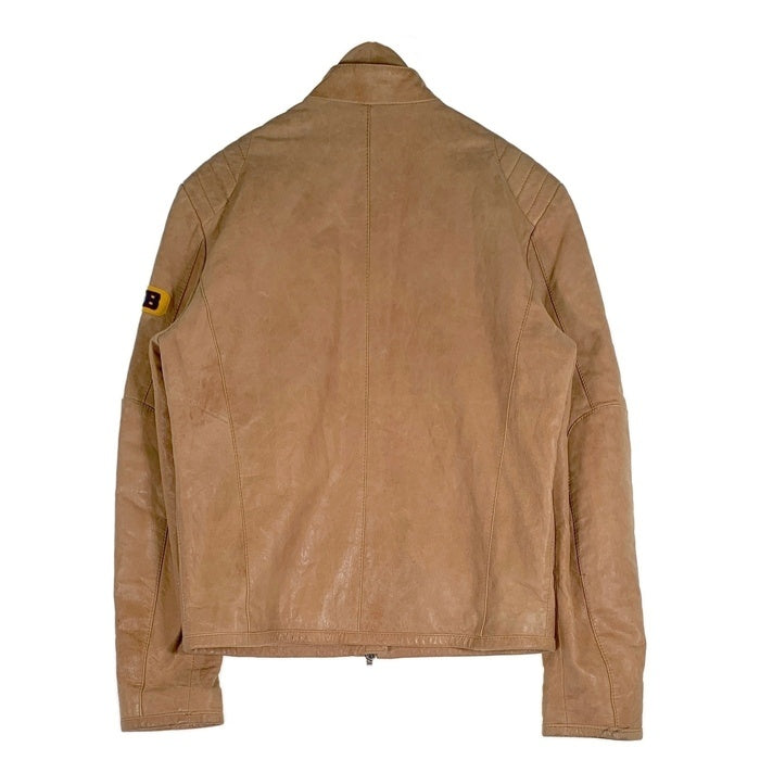 ICE BERG アイスバーグ スタンドカラーレザージャケット キャメル 121-52-11103 Size 52/36 福生店