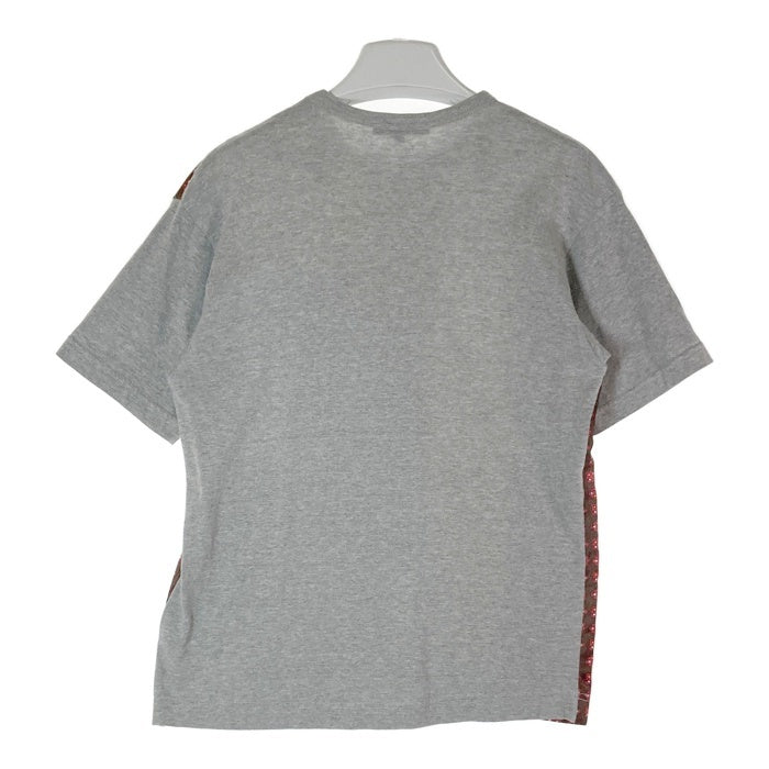 COMME des GARCONS HOMME コムデギャルソンオム HR-T024 AD2006 小紋柄 パッチワーク Tシャツ グレー sizeS 瑞穂店