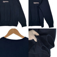SUPREME シュプリーム 18AW Box Logo Crewneck Sweatshirt ボックスロゴ クルーネックスウェットトレーナー ネイビー 同色ボックス Size M 福生店