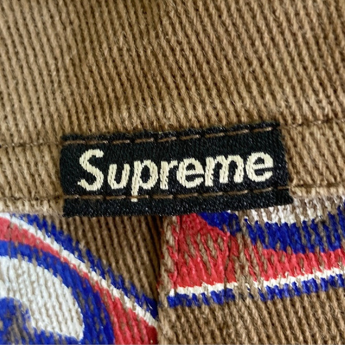 Supreme シュプリーム 17SS 666 Denim Trucker Jacket Gジャン 総柄 ブラウン sizeL 瑞穂店