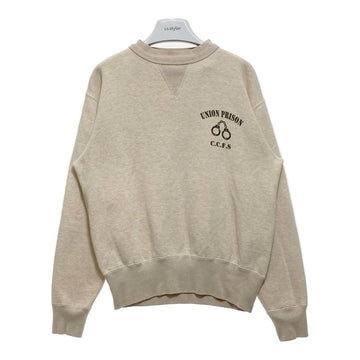 Cushman クッシュマン 両V スウェットトレーナー ベージュ Size L 瑞穂店