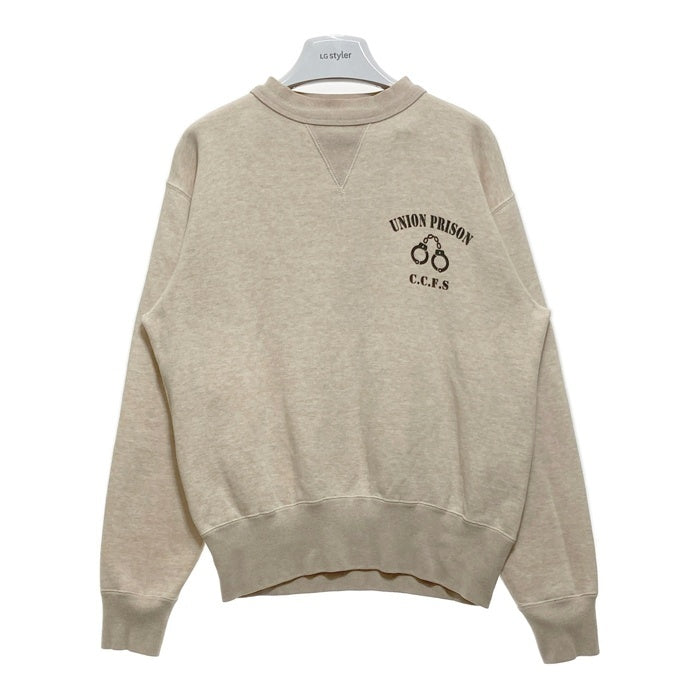 Cushman クッシュマン 両V スウェットトレーナー ベージュ Size L 瑞穂店
