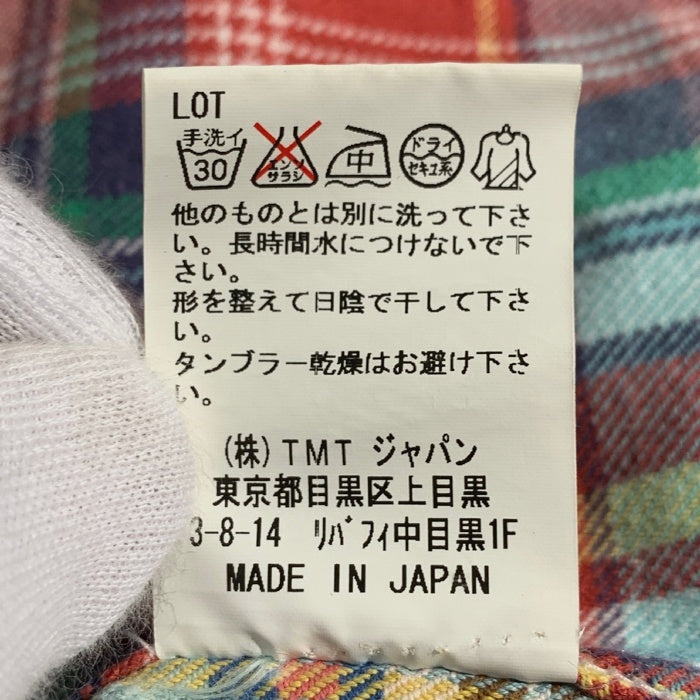 TMT ティーエムティー 13AW フランネル デニム切替 ウエスタンシャツ マルチ TSH-F1306 Size L 福生店