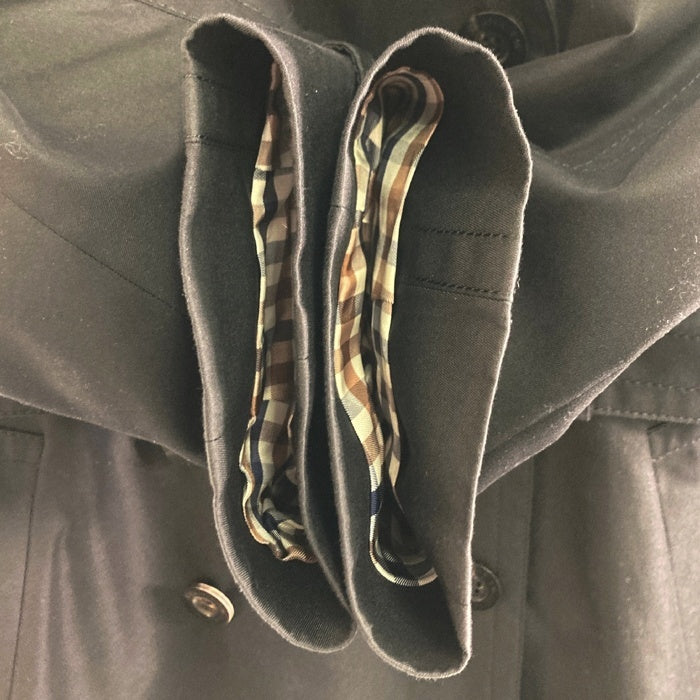 Aquascutum アクアスキュータム ライナー付き トレンチコート ブラック size13 瑞穂店
