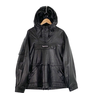 SUPREME シュプリーム 18AW Leather Anorak Jacket レザーアノラック ジャケット 羊革 ブラック Size L 福生店