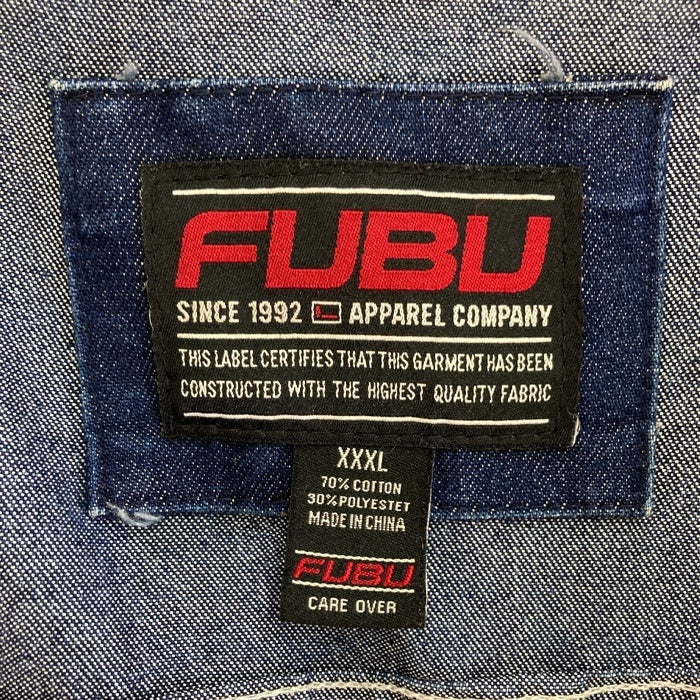 FUBU フブ ジップアップデニムジャケット ブルー sizeXXXL 瑞穂店