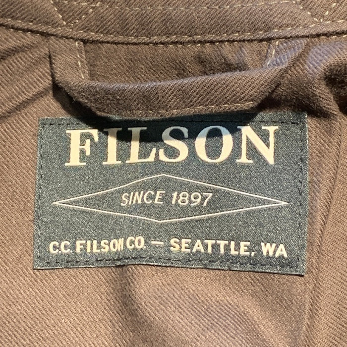 FILSON フィルソン ウールジャケット チェック グレー ブラウン スナップボタン 並行品 Size S-M 相当 福生店