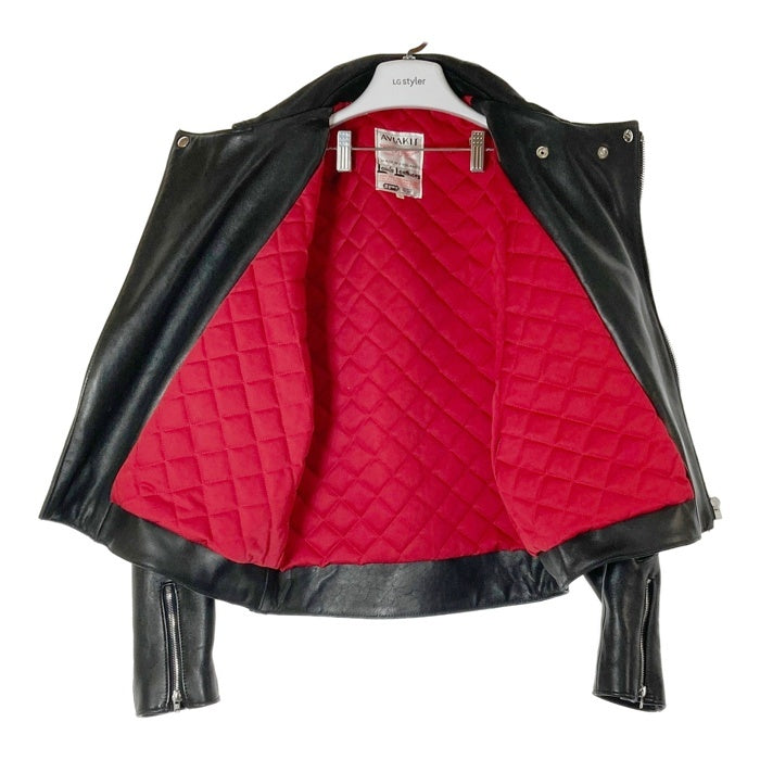 Lewis Leathers ルイスレザー 391 Lightning ライトニング ダブルライダースジャケット レッドキルティング ブラック Size42 瑞穂店