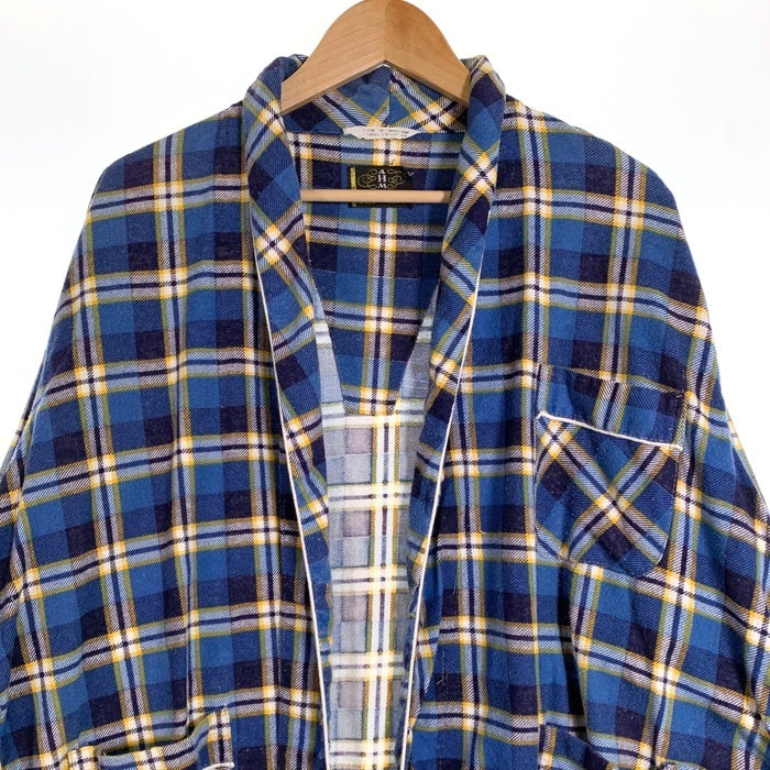 AHM フランネルチェックガウン ブルー US古着 Size M 福生店