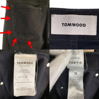 TOMWOOD トムウッド STING ブラック テーパードデニムパンツ 20413566 Size 31×32 福生店