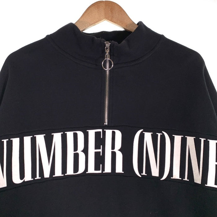 NUMBER(N)INE DENIM ナンバーナインデニム ハーフジップ スウェット ブラック Size S 福生店