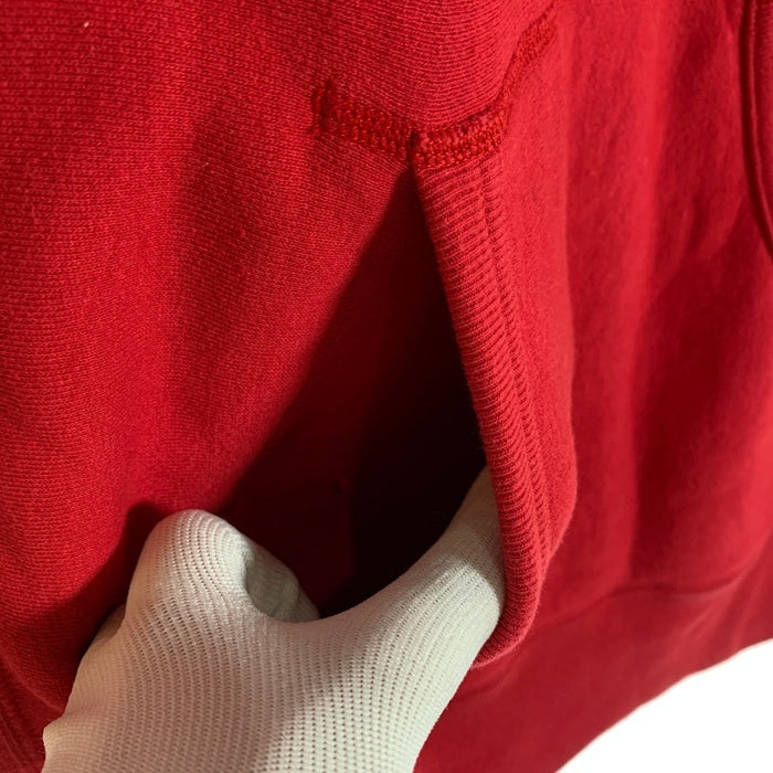 WTAPS ダブルタップス 16SS ロゴワッペン プルオーバースウェットパーカー レッド 161ATDT-CSM09 Size M 福生店