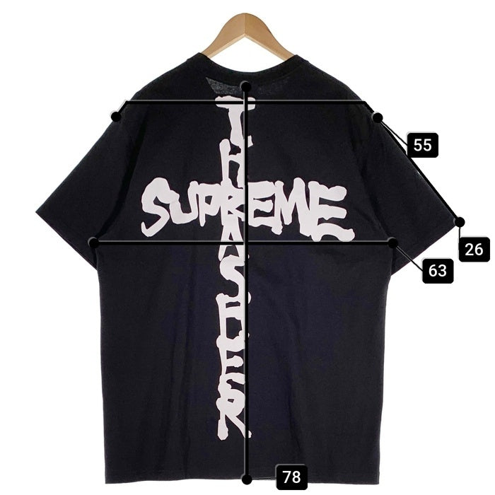 SUPREME シュプリーム 24AW THRASHER Cross Tee スラッシャー クロス プリントTシャツ ブラック Size XL 福生店
