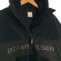 TIGORA ティゴラ BEAMS DESIGN ハーフジップ プルオーバーフリースジャケット パーカー ブラック TR-9P1701FJ Size XL 福生店