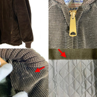 60's Hall American Sportsqwear Robert Hall ホールアメリカン ロバートホール コーデュロイファラオジャケット ブラウン TALONヒゲロング Size 40 福生店