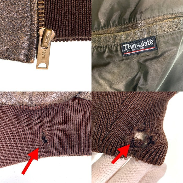 L.L Bean エルエルビーン A-2 レザージャケット ブラウン 72824-71341 Size 42 福生店