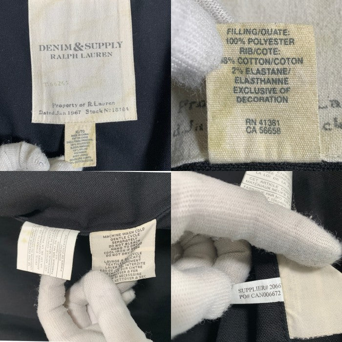DENIM&SUPPLY RALPH LAUREN デニム&サプライ ラルフローレン キルティングジャケット リブ カモフラージュ ブラック Size XL 福生店