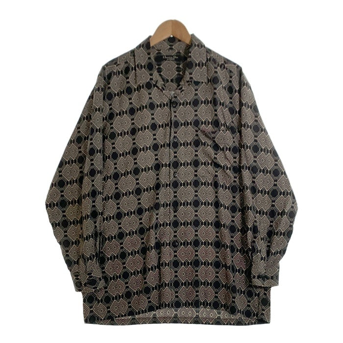 Christian Dior MONSIEUR クリスチャンディオールムッシュ 総柄 長袖シャツ ブラック BLS-6141 Size L 福生店