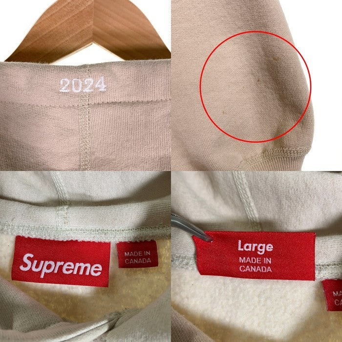 SUPREME シュプリーム 24AW Box Logo Hooded Sweatshirt ボックスロゴ プルオーバースウェットパーカー フーディー アイボリー Size L 福生店