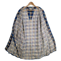 AHM フランネルチェックガウン ブルー US古着 Size M 福生店