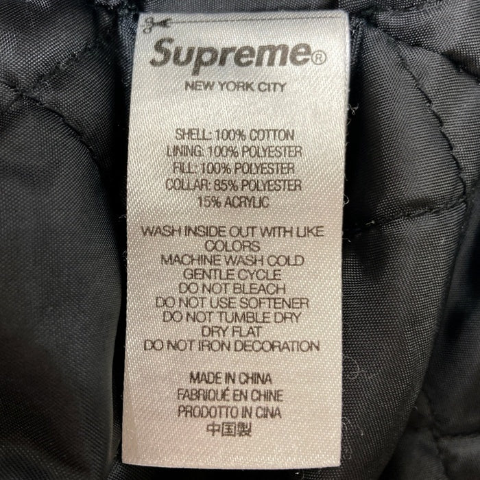 SUPREME シュプリーム 21AW  Faux Fur Collar Flannel Shirt  ファーカラー チェック フランネルシャツ ブラック Size M 瑞穂店