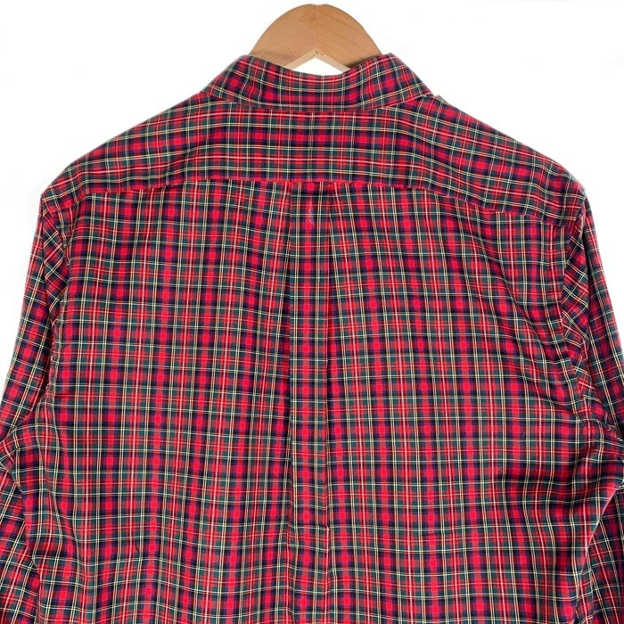 RALPH LAUREN ラルフローレン ボタンダウンチェックシャツ レッド 710572501001 Size M 福生店