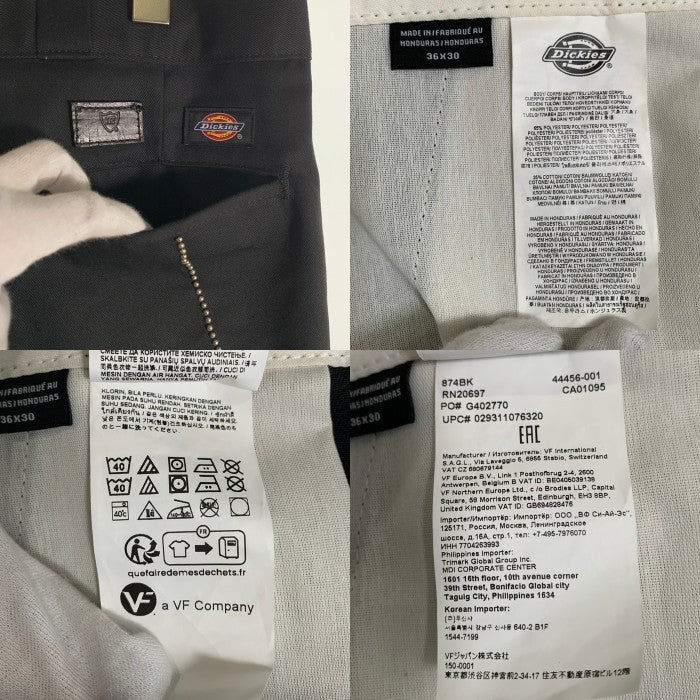 Dickies ディッキーズ HTC ボールチェーンスタッズ 874 ワークパンツ ブラック BK Size 36×30 福生店