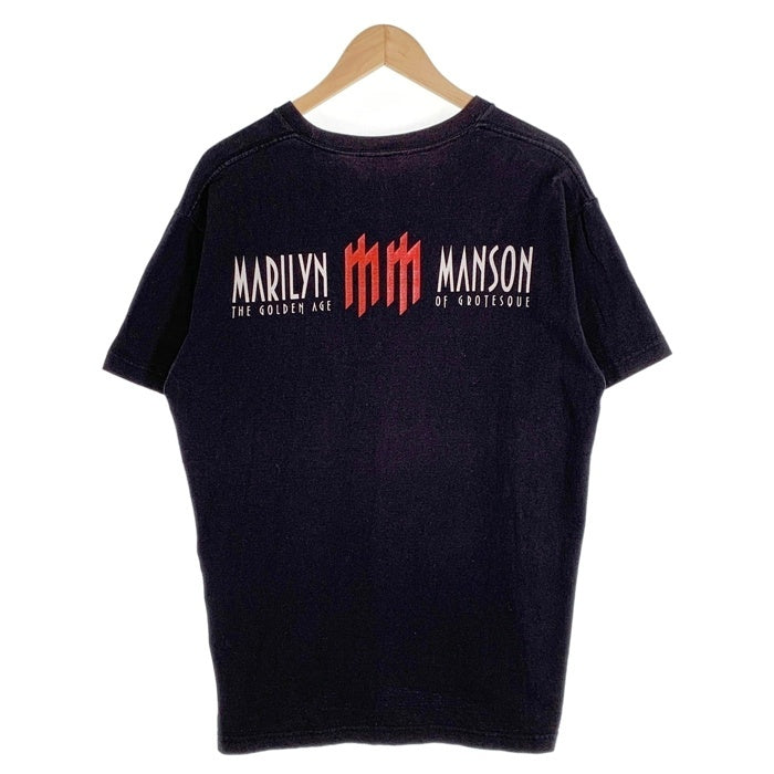00's MARILYN MANSON マリリンマンソン THE GOLEN AGE OF GROTESQUE プリントTシャツ ブラック SHOOTタグ Size L 福生店