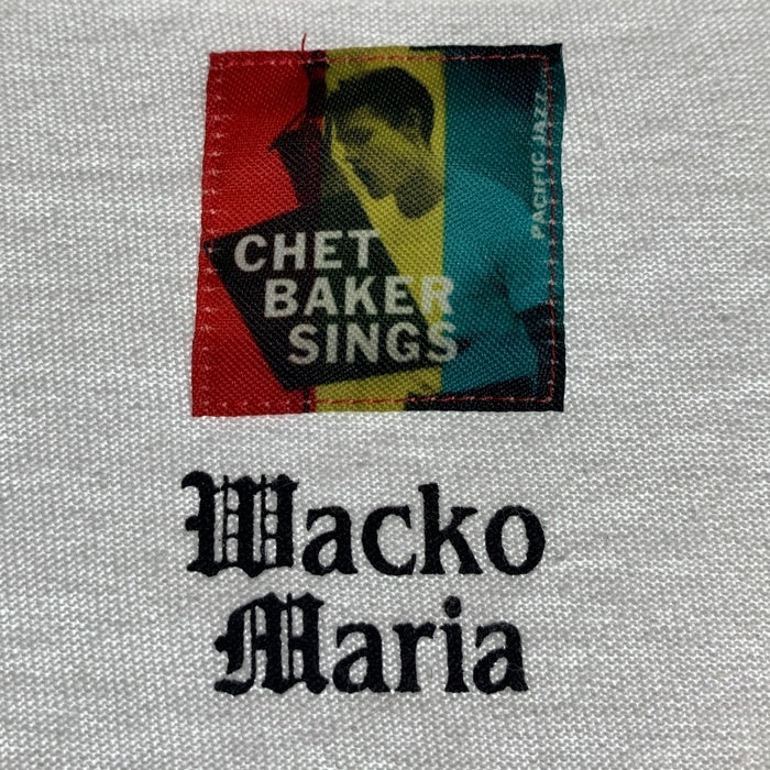 WACKO MARIA ワコマリア 24FW CHET BAKER SINGS WASHED HEAVY WEIGHT CREW NECK T-SHIRT チェットベイカー 半袖 Tシャツ ホワイト Size L相当 福生店