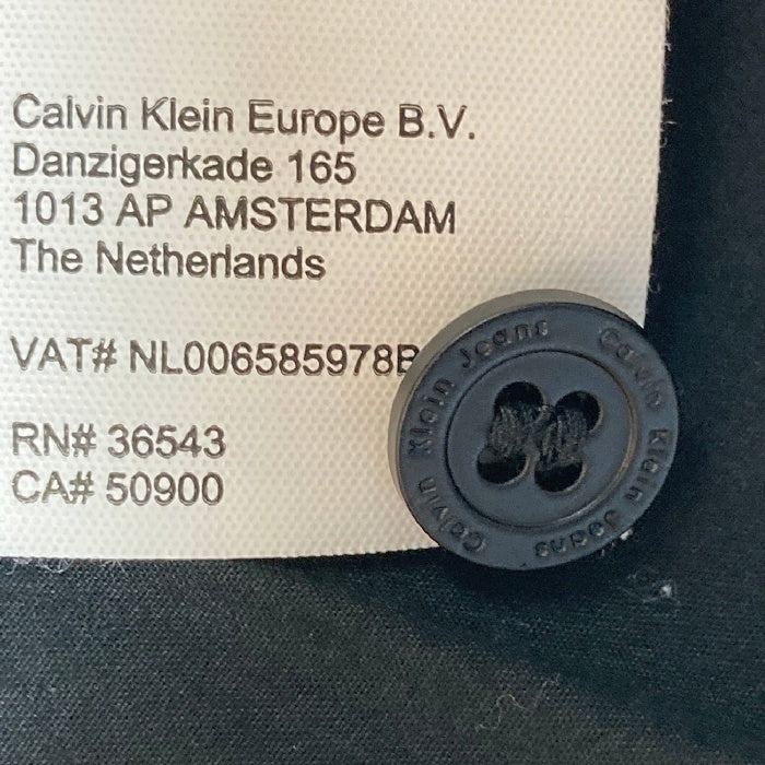 Calvin Klein Jeans カルバンクラインジーンズ オープンカラー スナップボタン ユーティリティシャツ ブラック sizeL 瑞穂店