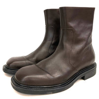 COS コス サイドジップ レザーブーツ ブラウン Size 41 (26cm相当) 瑞穂店