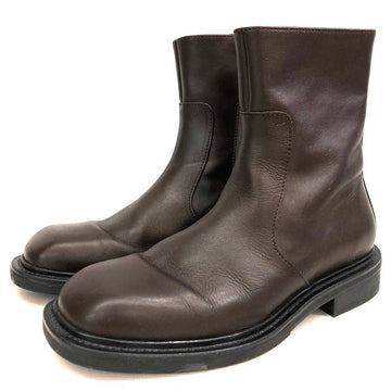 COS コス サイドジップ レザーブーツ ブラウン Size 41 (26cm相当) 瑞穂店