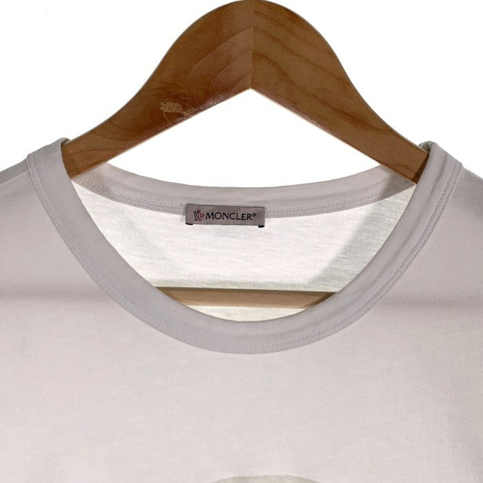 MONCLER モンクレール MAGLIA T-SHIRT ロゴマークプリント Tシャツ ホワイト F20918C74810 8390T Size M 福生店