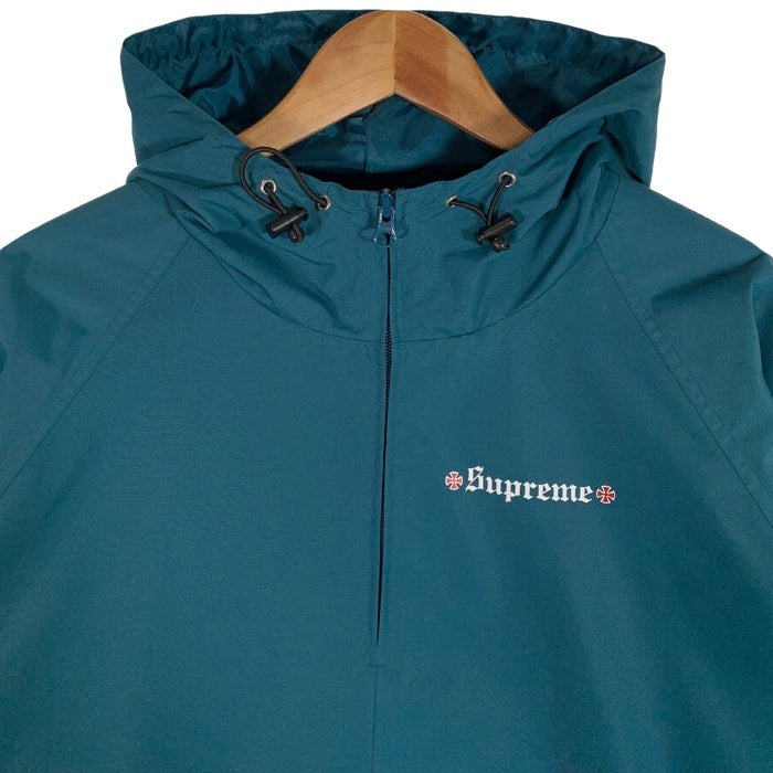 SUPREME シュプリーム 17AW Independent インデペンデント Nylon Anorak ナイロン アノラック プルオーバーパーカー Slate Size M 福生店