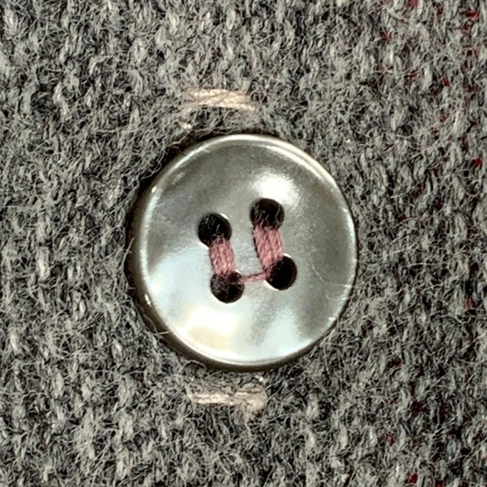 60's Pennleigh ペンリー ストライプ アクリルニットカーディガン レッド グレー Size M 福生店