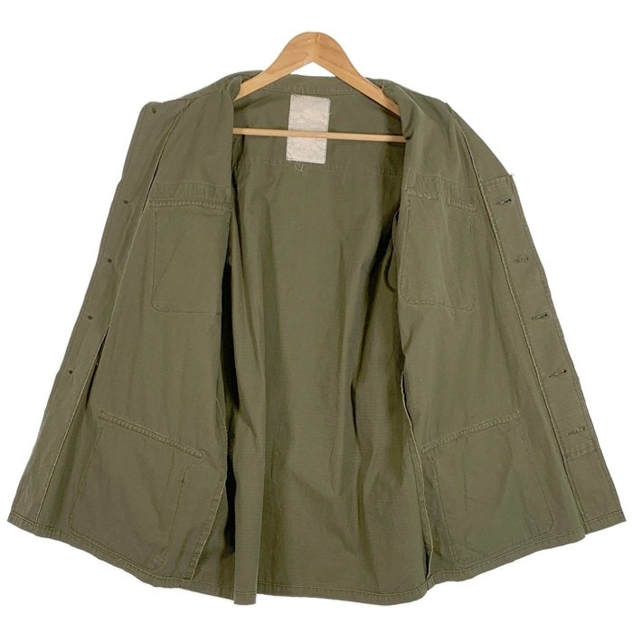 U.S.ARMY 米軍 ジャングルファティーグ ミリタリージャケット リップストップ オリーブ Size L 相当 福生店