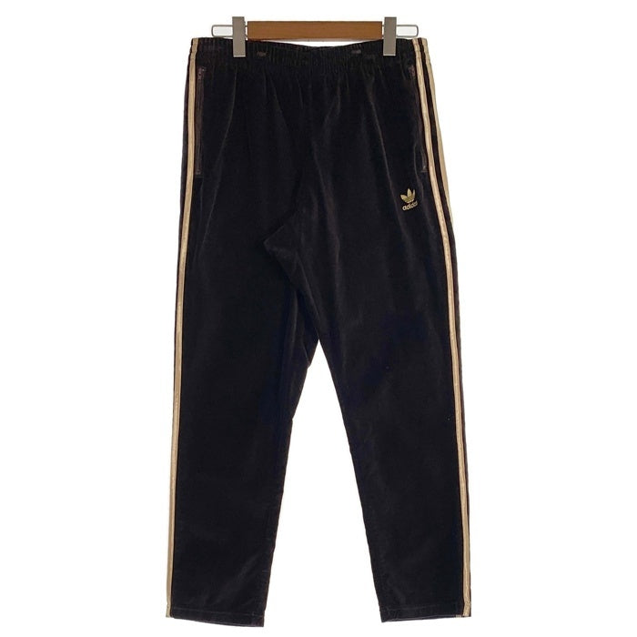 adidas Originals アディダス オリジナルス B&Y別注 ベロアトラックパンツ ブラウン ゴールド BK4563 Size O 福生店