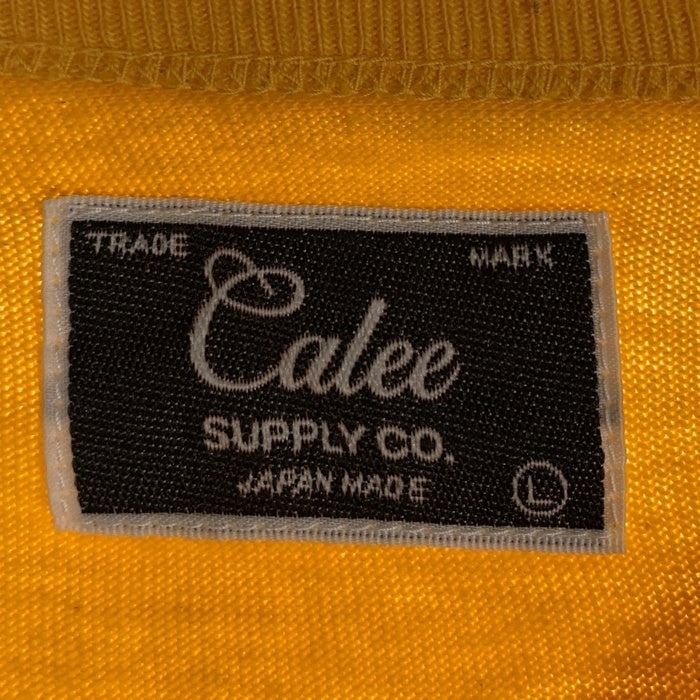 CALEE キャリー Binder neck Maria T-shirt バインダーネック マリア 半袖 Tシャツ イエロー Size L 福生店