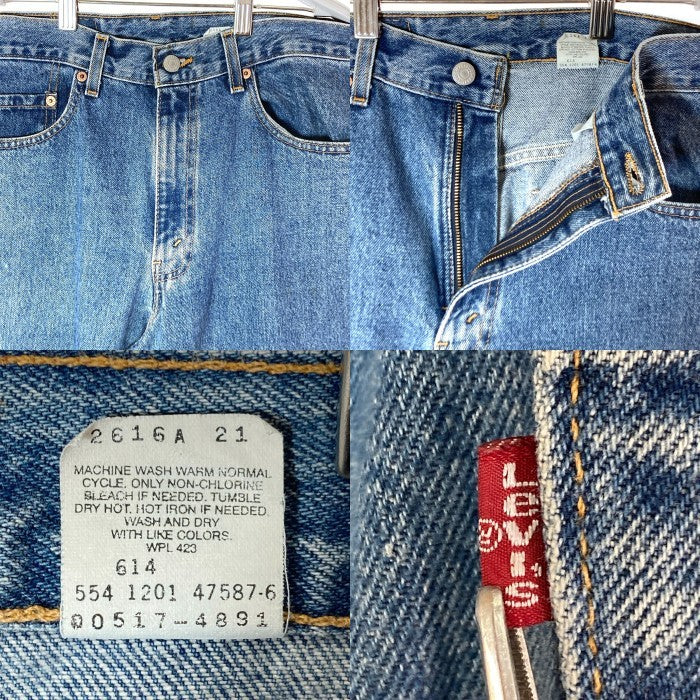 Levi's リーバイス 517 USA製 ボタン裏554 ブーツカット デニムパンツ インディゴ size34 瑞穂店
