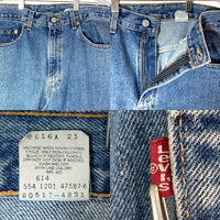 Levi's リーバイス 517 USA製 ボタン裏554 ブーツカット デニムパンツ インディゴ size34 瑞穂店