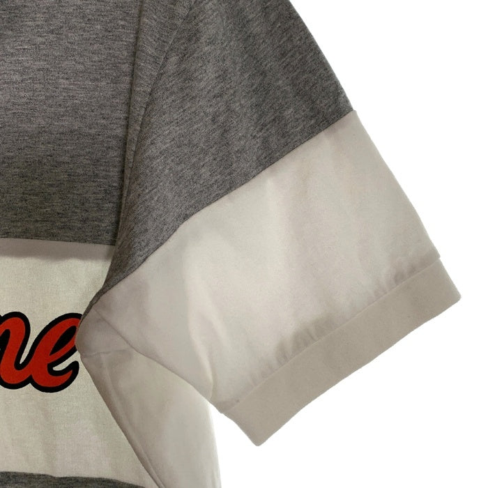 SUPREME シュプリーム 15SS Team Henley Tee チーム ヘンリーネックTシャツ グレー ホワイト Size M 福生店
