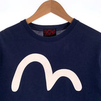 EVISU エヴィス カモメプリント Tシャツ ネイビー Size 40 福生店