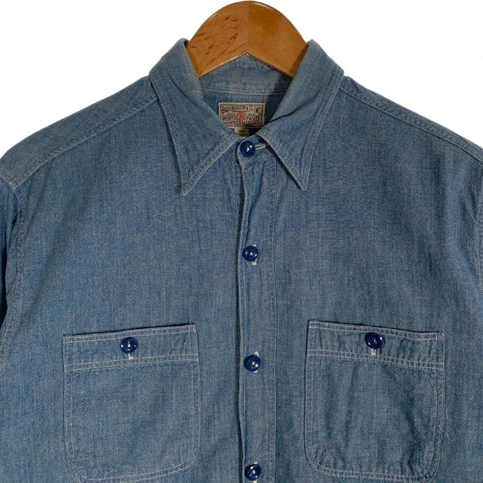 BUZZ RICKSON'S バズリクソンズ シャンブレー ワークシャツ ブルー Size 15-15 1/2(M) 福生店