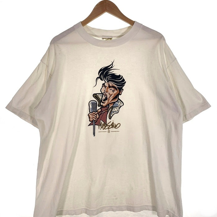90's mossimo モッシモ エルヴィス。プレスリー プリントTシャツ ホワイト Size XL 相当 福生店