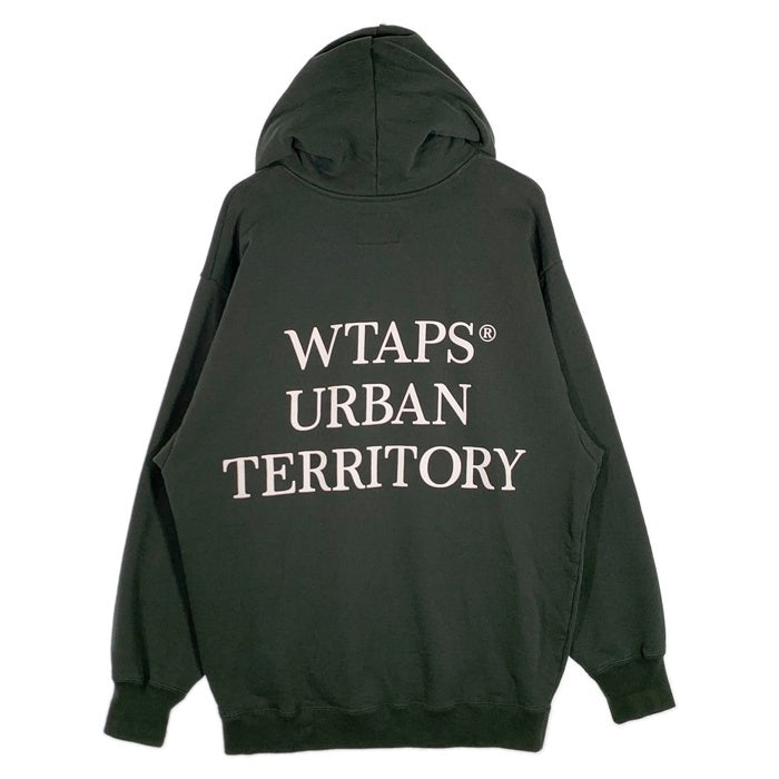WTAPS ダブルタップス 23AW OBJ 05 Hoody プルオーバースウェットパーカー グリーン 232ATDT-CSM25 Size 04 福生店