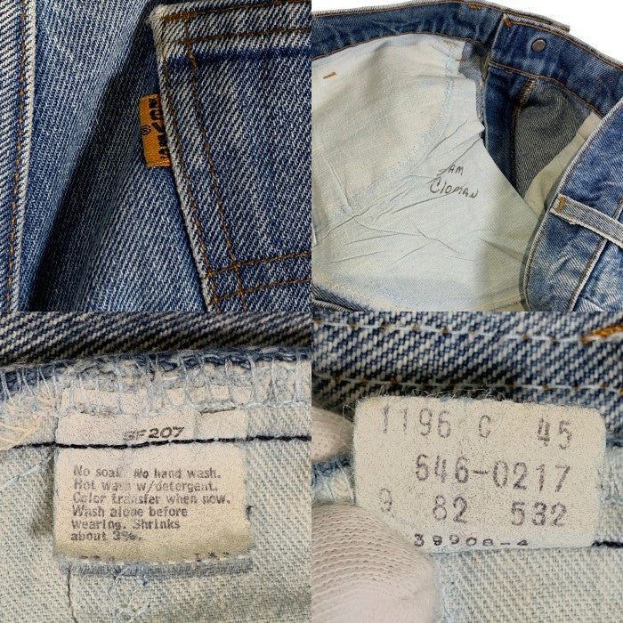 80's Levi's リーバイス 646-0217 ベルボトム デニムパンツ インディゴ 82年 オレンジタブ Size 34 福生店