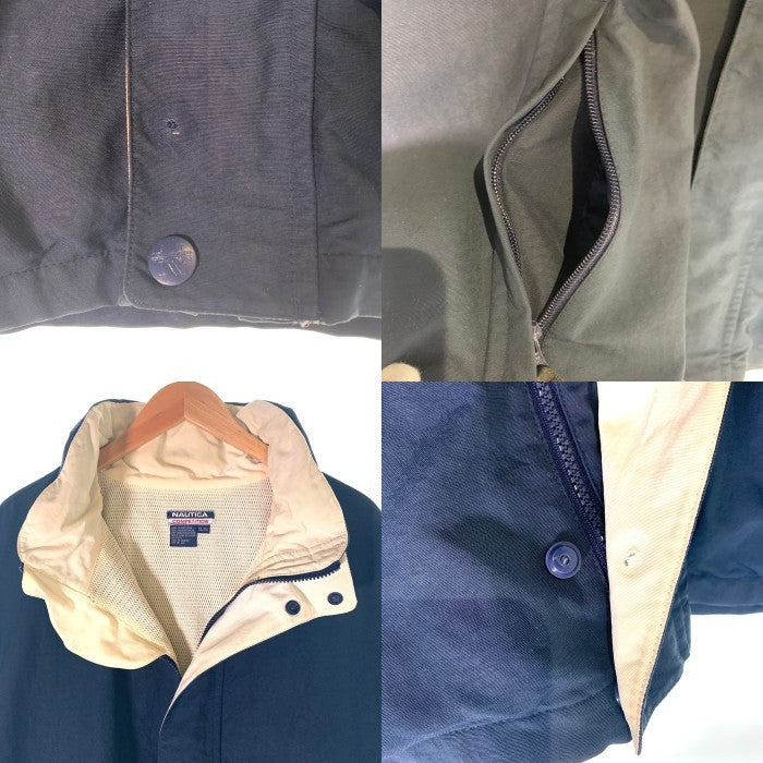 90's NAUTICA COMPETITION ノーティカ コンペティション フルジップ ナイロンジャケット ネイビー Size XL 福生店